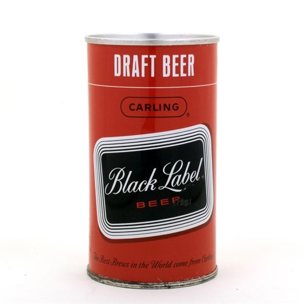 Black Label Draft Beer Early Pull Ring Can