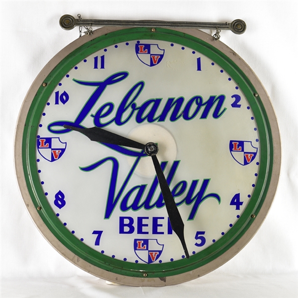 Lebanon Valley Beer Illuminated Clock