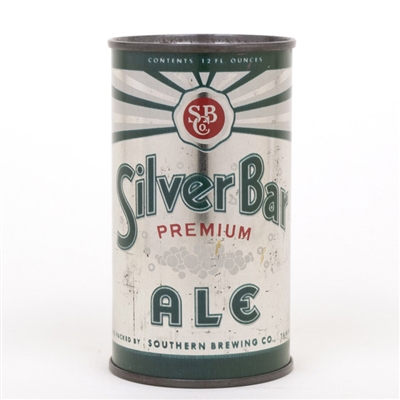 Silver Bar Ale Flat Top Beer Can