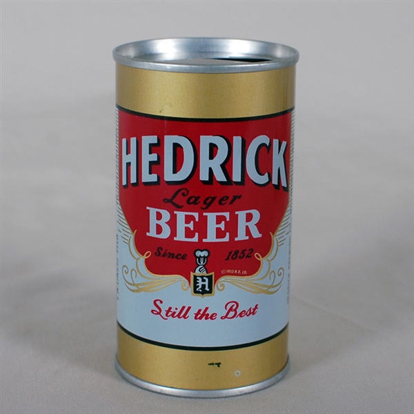 Hedrick Lager Beer 74-24 RARE ENAMEL