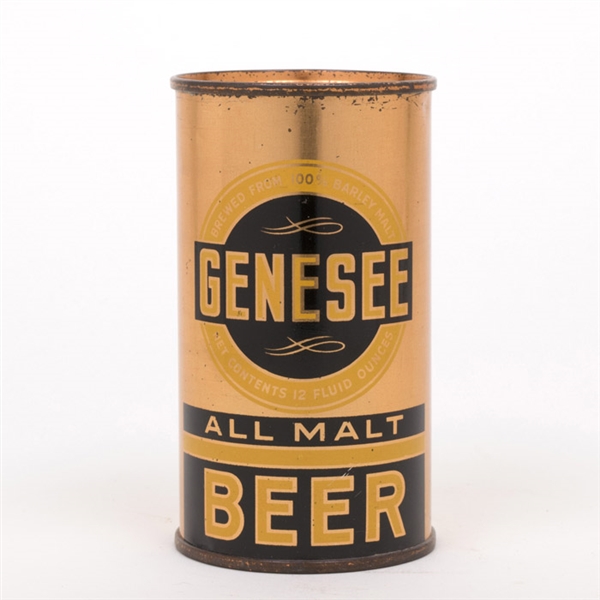 Geneseee All Malt Beer Instructional Flat Top Can