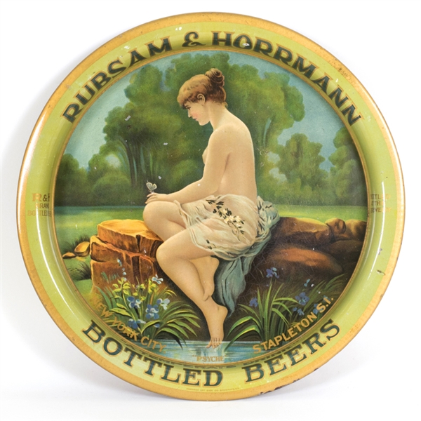 Rubsam Horrmann Bottled Beer Nude Lady Tray