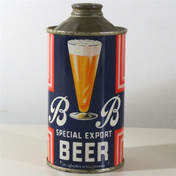 BB Special Export Beer Cone Top Can
