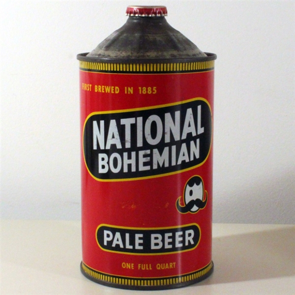 National Bohemian Pale Beer Quart Cone Top Can