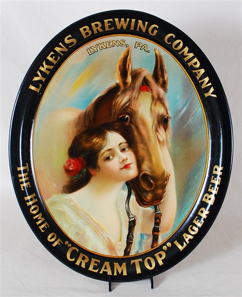 Lykens Brewing Cream Top Horse Lady Tray