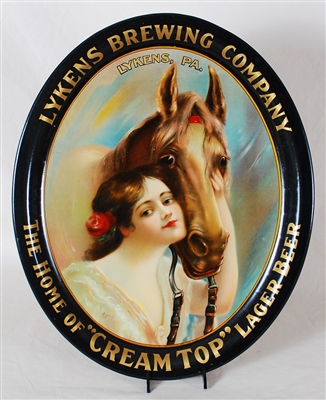 Lykens Brewing Cream Top Horse Lady Tray