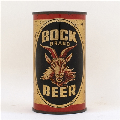 Bock Brand Beer Flat Top Can