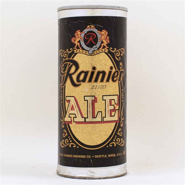 Rainier Old Stock Ale Silver Bands Test Can