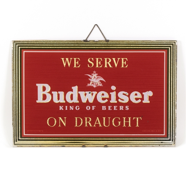 Budweiser Beer On Draught RPG Sign
