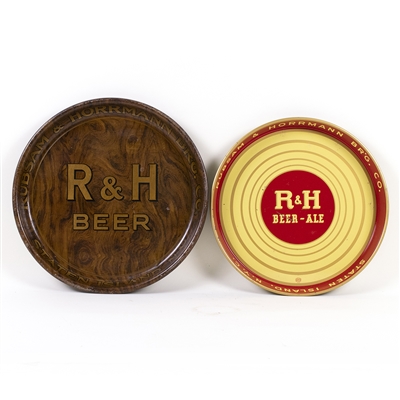 2 Circa 1940 R&H Beer Serving Trays