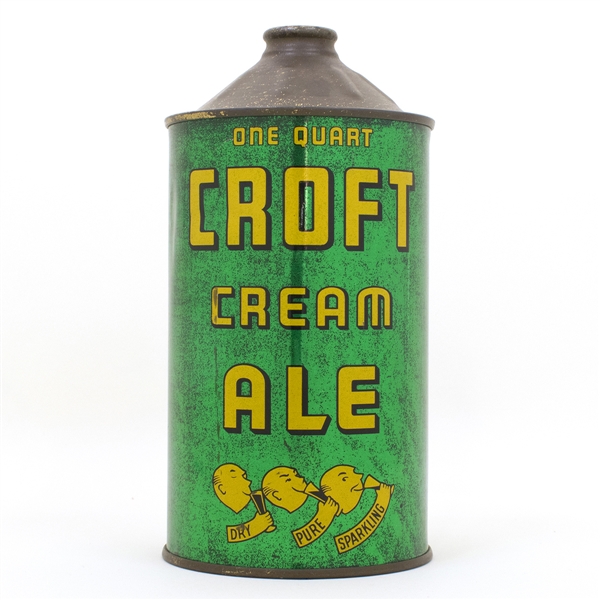 Croft Cream Ale Quart Cone Top Can