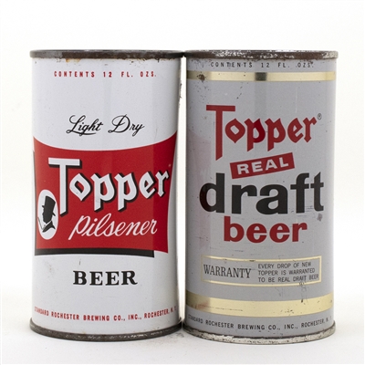 Topper and Topper Draft Bank Top Beer Cans