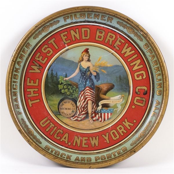 West End Brewing Co. Pre-Prohibition Serving Tray