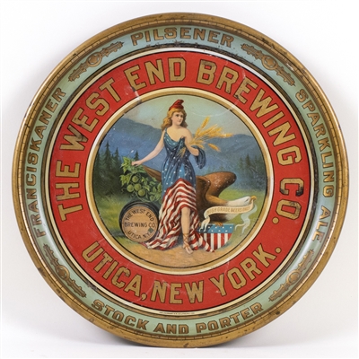 West End Brewing Co. Pre-Prohibition Serving Tray