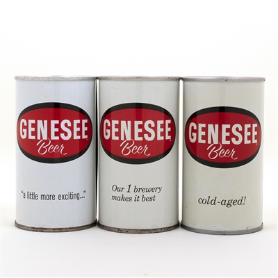 3 Genesee Beer Pull Tab Beer Cans