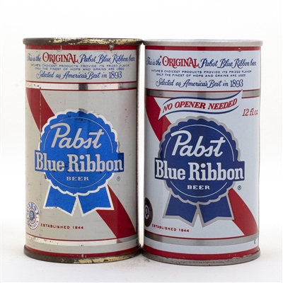 2 Pabst Blue Ribbon Beer Cans
