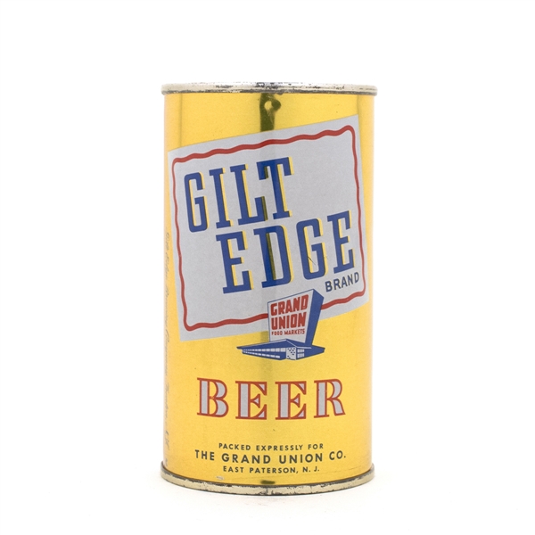 Gilt Edge Beer Flat Top Beer Can
