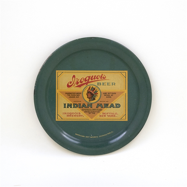 Iroquois Indian Head Beer Tip Tray