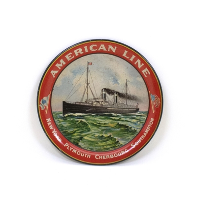 American Line Ship NY Plymouth Tip Tray