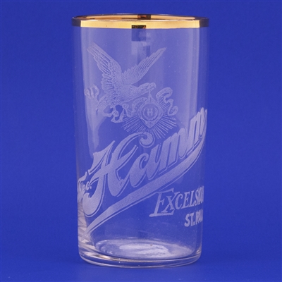 Theo Hamm Pre-Prohibition Etched Drinking Glass