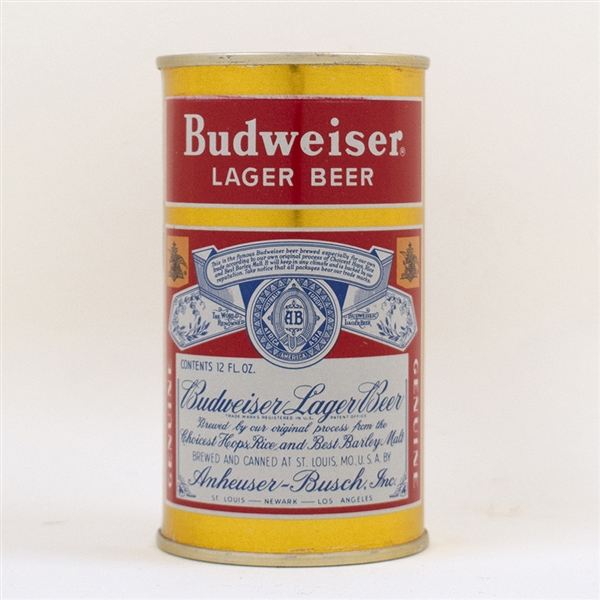 Budweiser Lager Split Label Flat Top Can