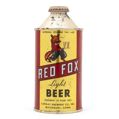 Red Fox Light Beer 180-30 Cone Top Can