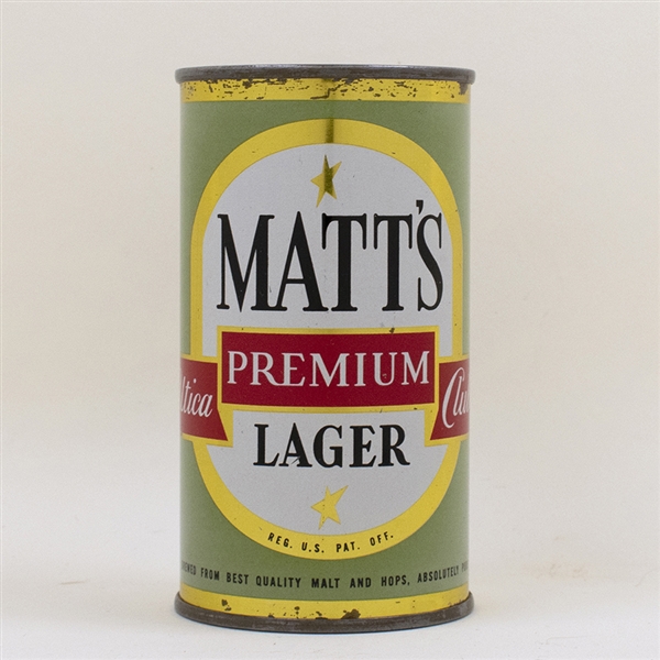 Matts Premium Lager Flat Top Can