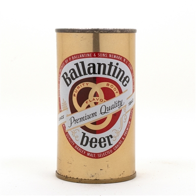 Ballantine Beer Flat Top Beer Can