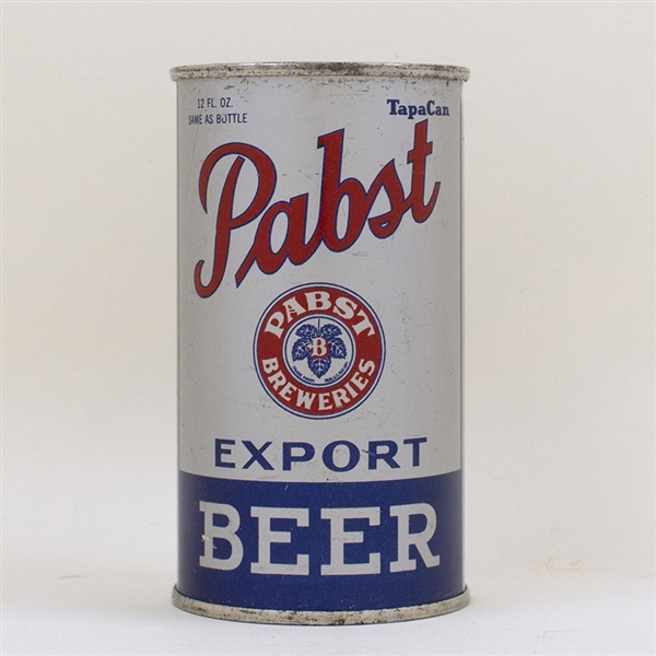 Pabst Export Beer Instructional Flat Top Can