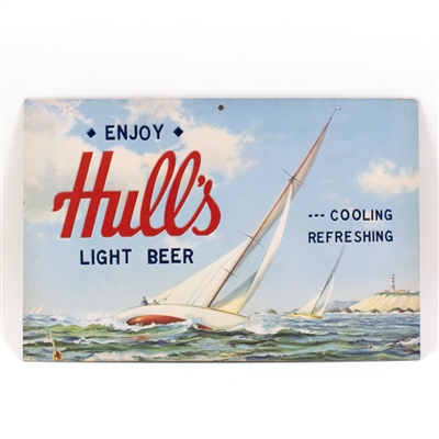 Hulls Light Beer Sailboat Nautical Sign