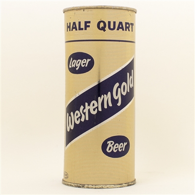 Western Gold Pint Flat Top Beer Can