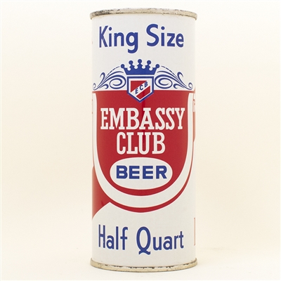 Embassy Club Beer Chicago Pint Flat Top Can