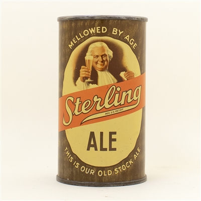 Sterling Ale Opening Instruction Flat Top Beer Can