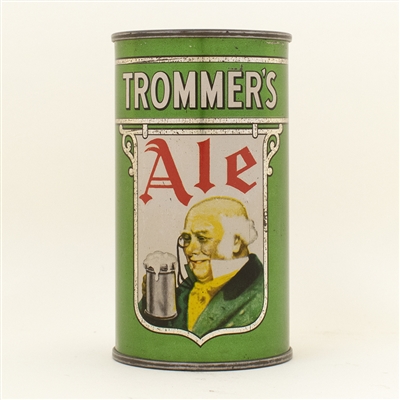 Trommers Ale Opening Instruction Flat Top Beer Can