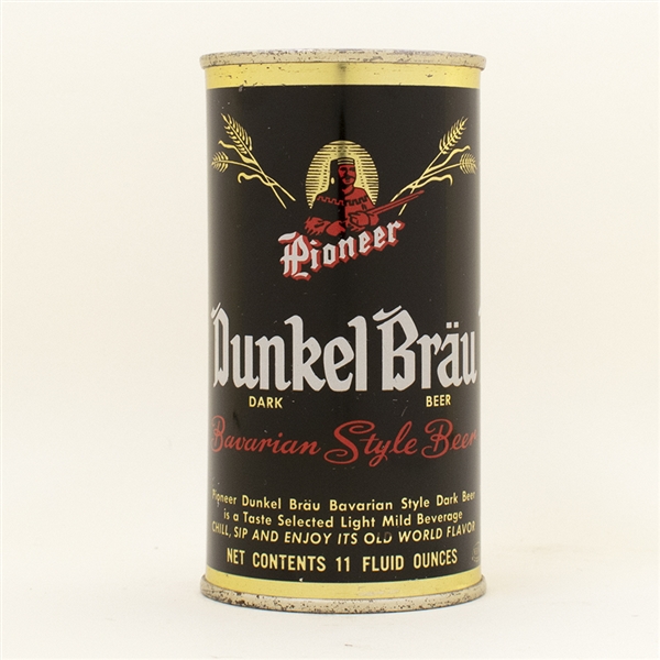 Dunkel Brau Beer 11 oz Flat Top Beer Can
