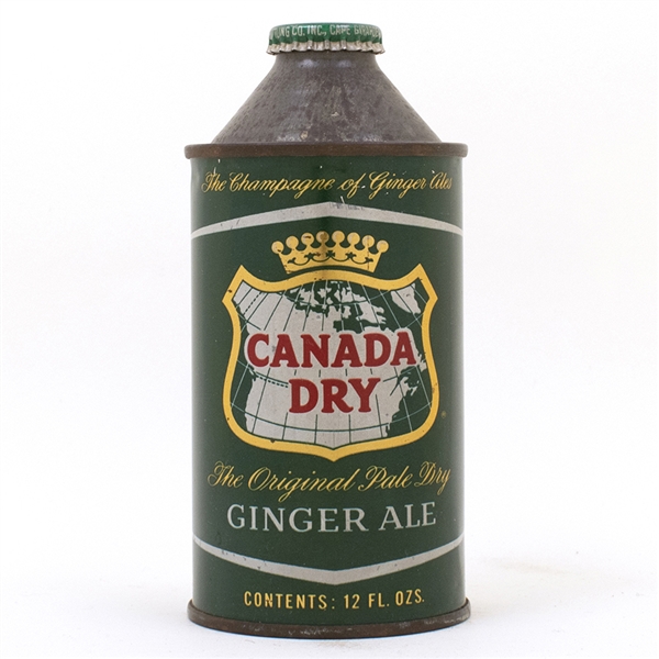 Canada Dry Ginger Ale Cone Top Can