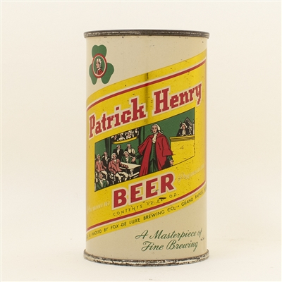 Patrick Henry Beer Flat Top Can