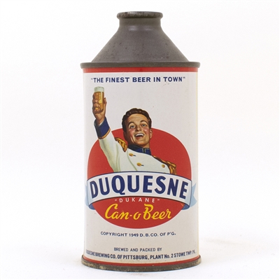 Duquesne Can-O-Beer PRINCE Cone Top Can