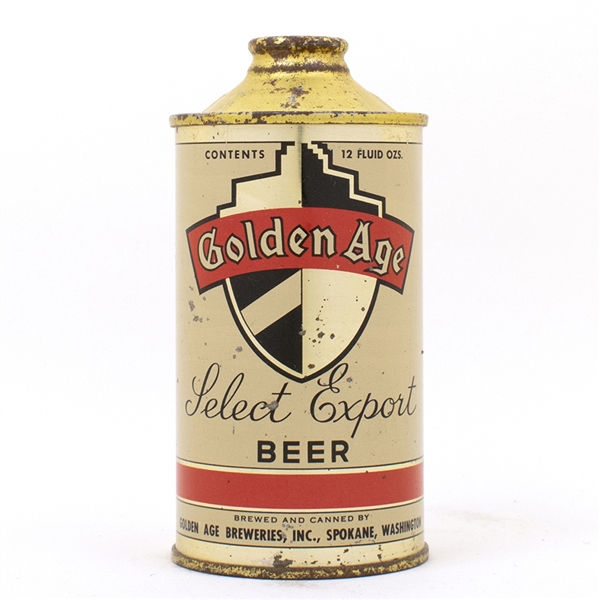 Golden Age Select Export Beer Cone Top Can