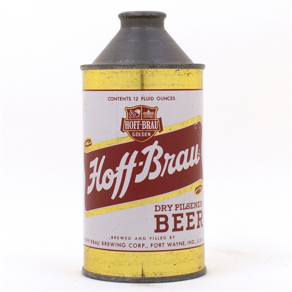 Hoff-Brau Dry Pilsener Beer Cone Top Can