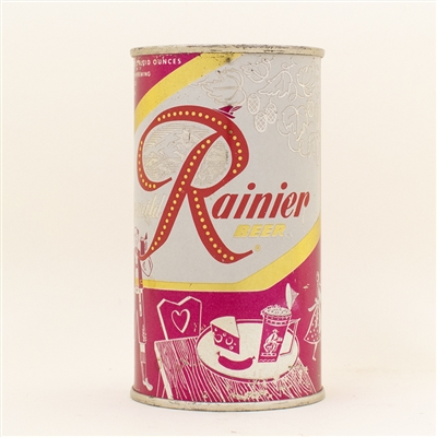 Rainier Beer Pink Flat Top Set Can ORIGINAL