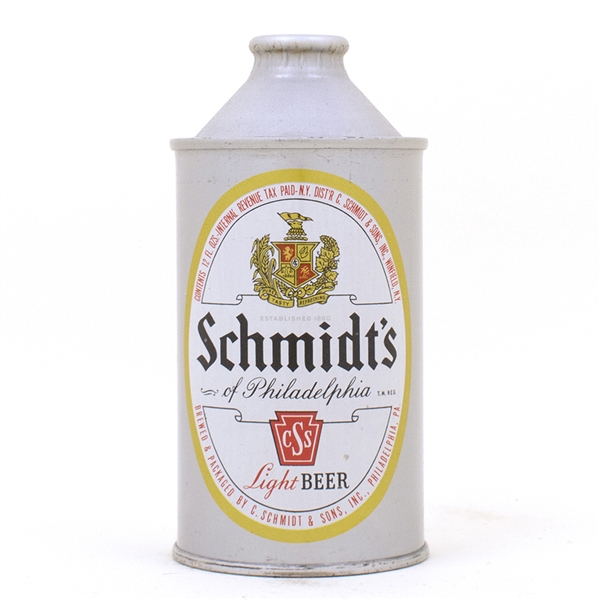 Schmidts Light Beer FLAT BOTTOM Cone 185-4