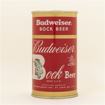 Budweiser Bock Beer Flat Top Can
