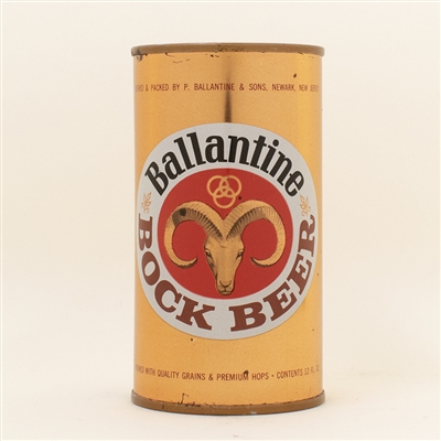 Ballantine Bock Flat Top Beer Can