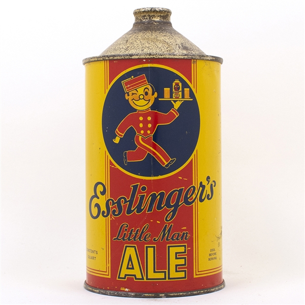 Esslingers Little Man Ale Quart Cone Top Can