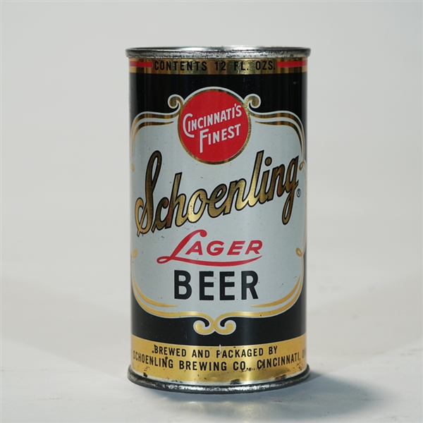 Schoenling Lager Beer Flat Top Can