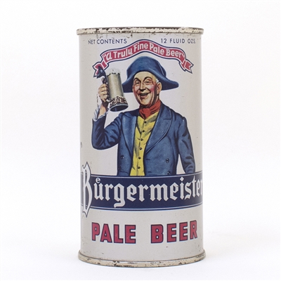 Burgermeister Pale Beer Flat Top Can