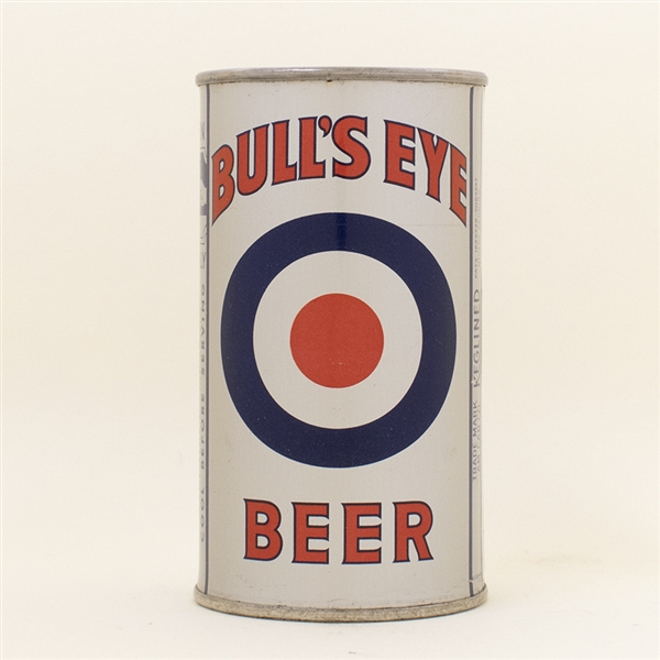 Bulls Eye Beer Opening Instruction Flat Top Can