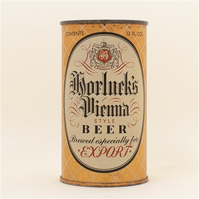 Horlucks Vienna Export Instructional Flat Top Beer Can