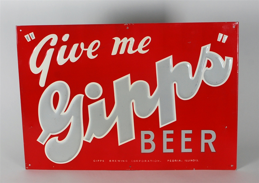 Give Me Gipps Beer Sign